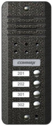 DRC-4DB Commax Черно-белая вызывная панель на 4 абб.
