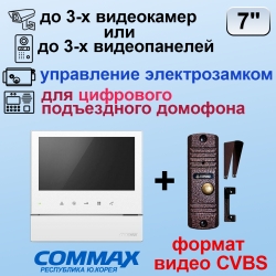 CDV-70H2/XL+AVC-305 PAL с установкой Комплект цветного видеодомофона