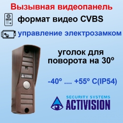 EVJ-4(w)+AVP-505 (PAL) коричневый комплект видеодомофона