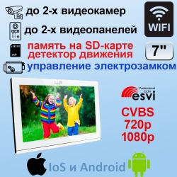 EVJ-73WiFi+EVJ-BW8-FHD(s) Серая комплект видеодомофона