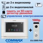 CDV-704MF-Белый + EVJ-BW8-FHD(s) Серая Комплект цветного видеодомофона