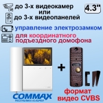 CDV-43K/VZ+AVC-305 PAL Комплект цветного видеодомофона